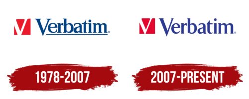 Verbatim Logo History